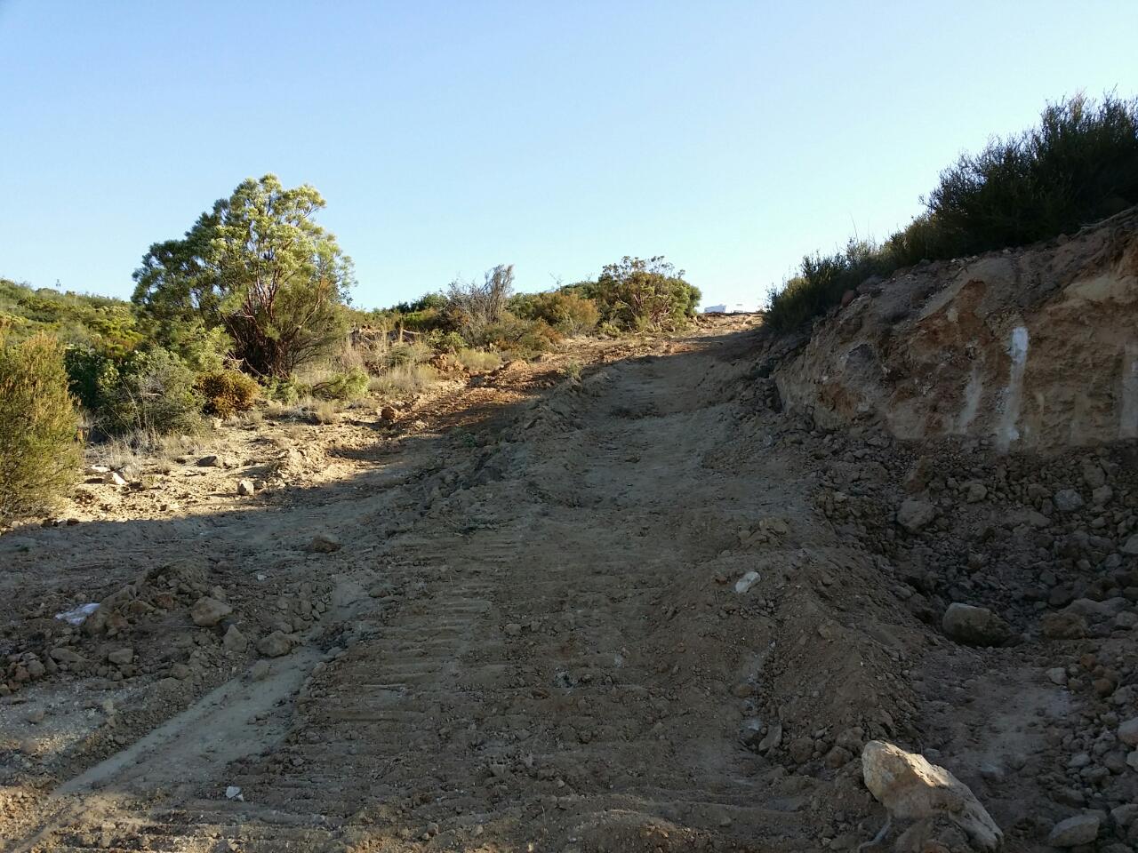 The Deere had to make its own road. Late July 2014. Click to enlarge. (Photo: Casey Jones) 