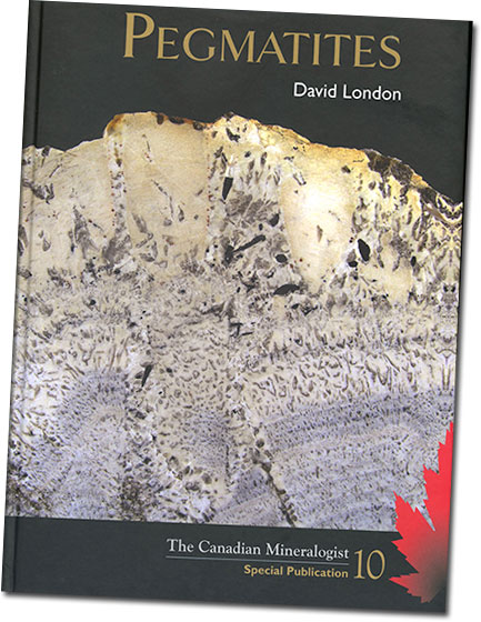 David London's 2008 Pegmatites goes for a premium now, if you can locate a copy. Try contacting the publisher . Here's what distributor Lithographie had to say about it: "London’s book gives us an excellent and thorough review of the current state of the art in pegmatite studies. In Part I, Geology, London provides a primer on the mineralogy, geology, and classification of pegmatites. But the center of gravity of this treatise is in Part II, Origins, which consolidates London’s petrological model of internal pegmatite evolution, and compares it with other concepts."