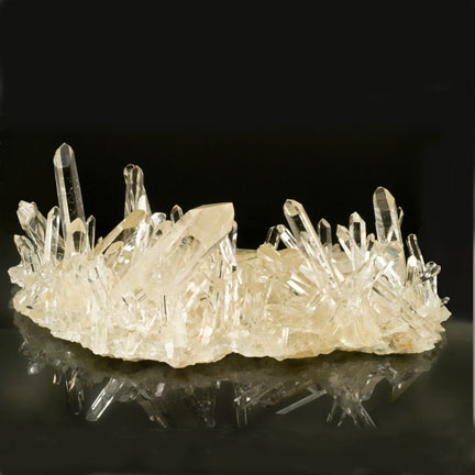 Quartz crystal from the La Gardette Mine, Bourg d’Oisans, Isere, Thone-Alpes, France. Photographed by Mia Dixon Size: 24.3 x 11 x 7.5 cm Country: France Locality: Bourg d’Oisans