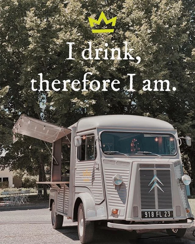 &ldquo;I drink, therefore I am.&rdquo; - The Duke.... This has to be one of my favorite Duke quotes!!! 😆 #dukewisdom ❤️🍸❤️🍸❤️🍸 #dukessowise  #mobilebar  #cocktailtruck #winetruck #citroenhy
.
.
#napafoodtruck #napaweddingplanner #sonomaweddingpla