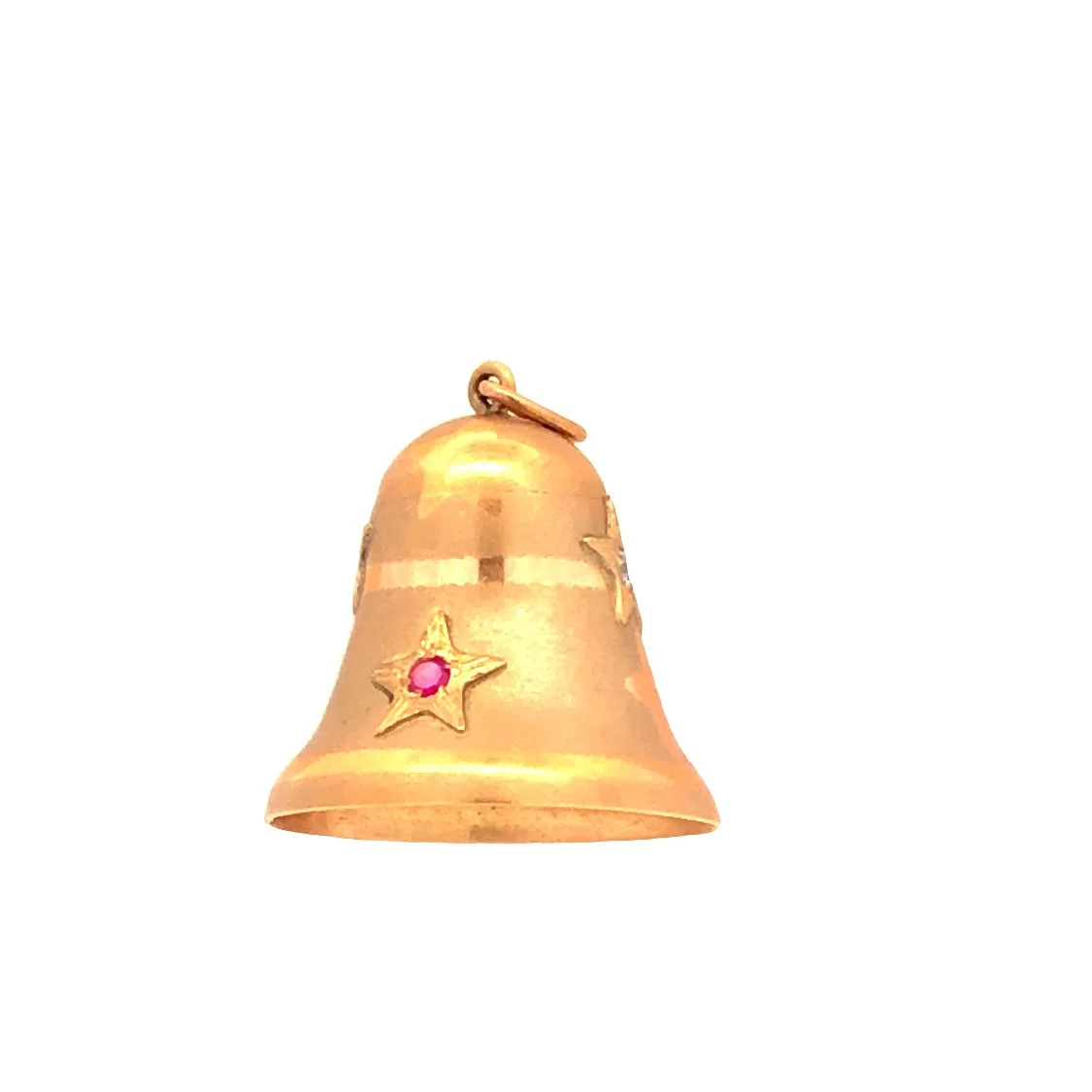 14-1125-18kt. Yellow Gold Moveable Retro Bell CharmPendant set.jpeg