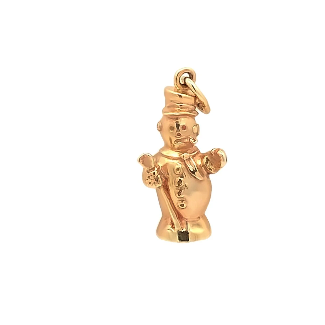 16-1125-14kt. Solid 14kt. Yellow Gold Snowman CharmPendant.jpeg