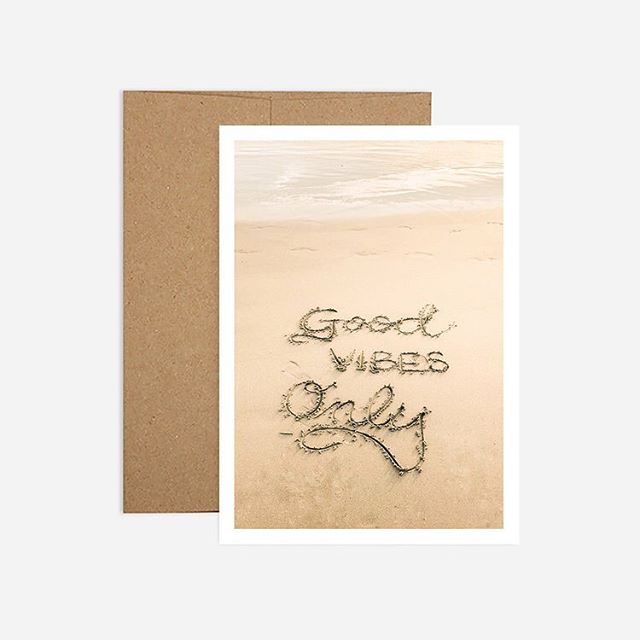 It&rsquo;s almost the weekend. #goodvibesonly
.
.
.
.
.
.
#beach #birthdaycard #design #madeincalifornia #greetingcard #madeinusa #papergoods #stationery #recycled #madeinusa #ocean #recycledpaper