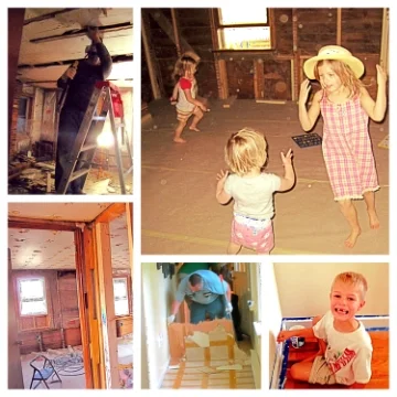 The first six months after we moved into our 100-year old VA farmhouse (2013)