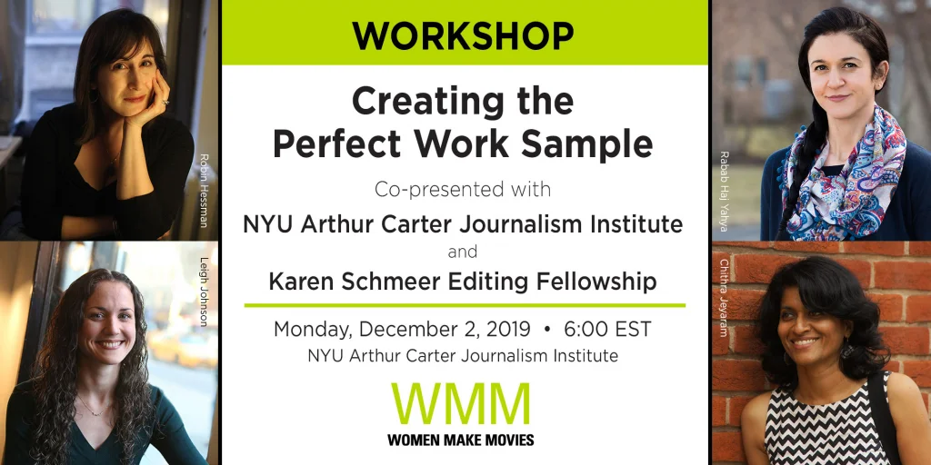 WORKSHOP: CREATING THE PERFECT WORK SAMPLE