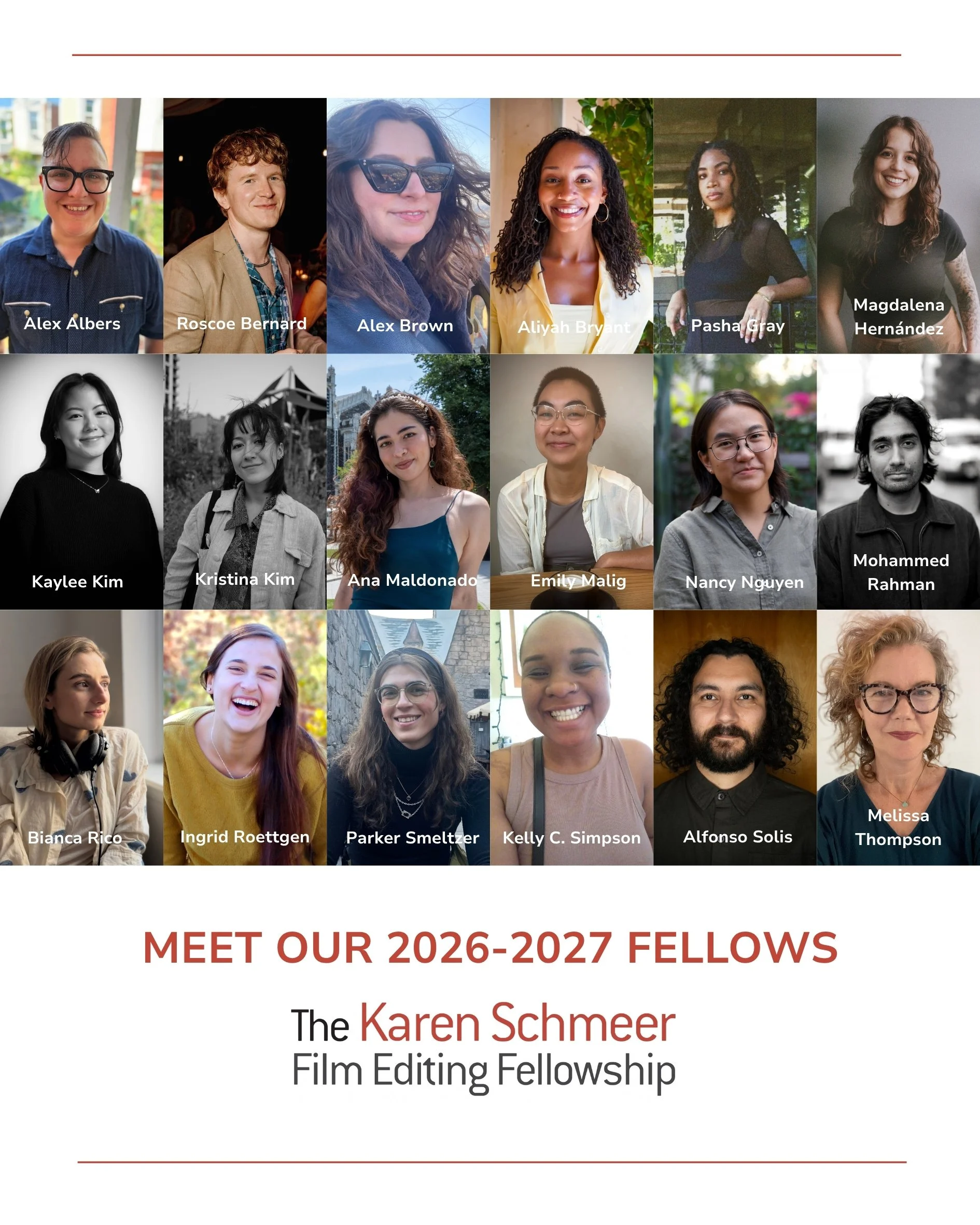 ANNOUNCING THE 2026-2027 KAREN SCHMEER FELLOWS 
