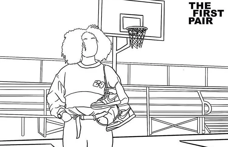 Courtesy of The First Pair coloring book.