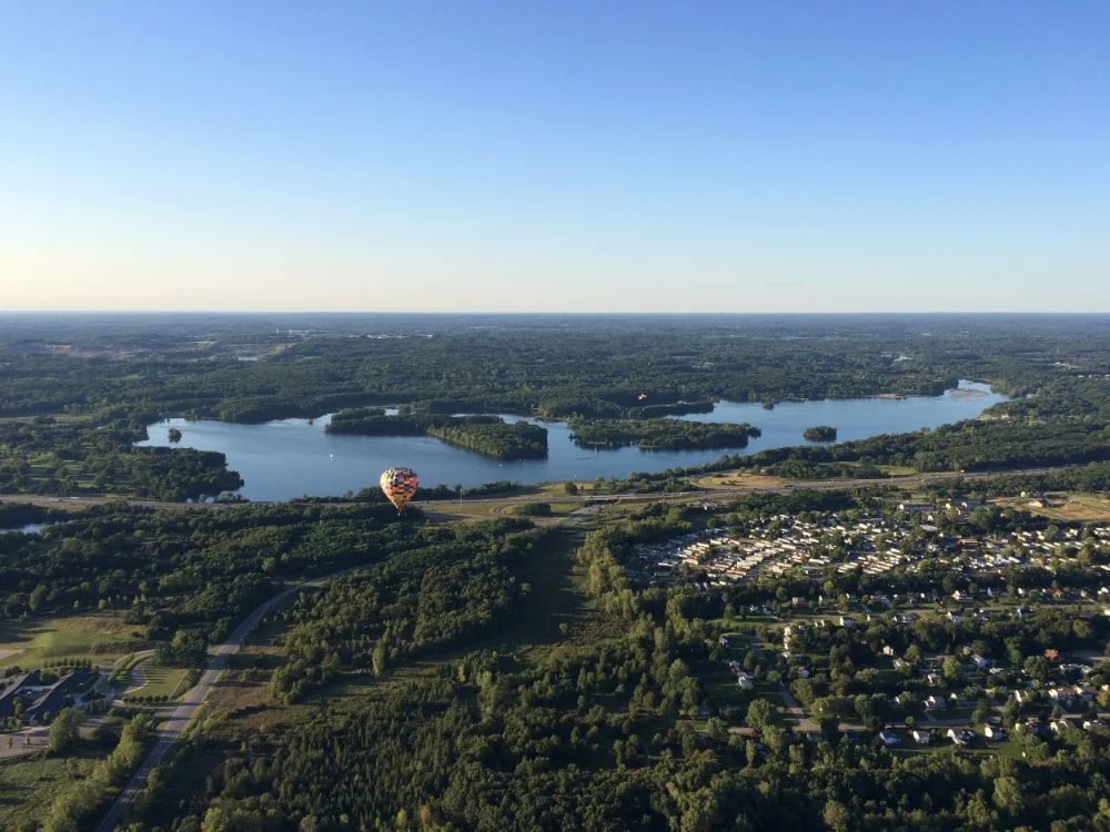 View of Kent Lake and beyond
