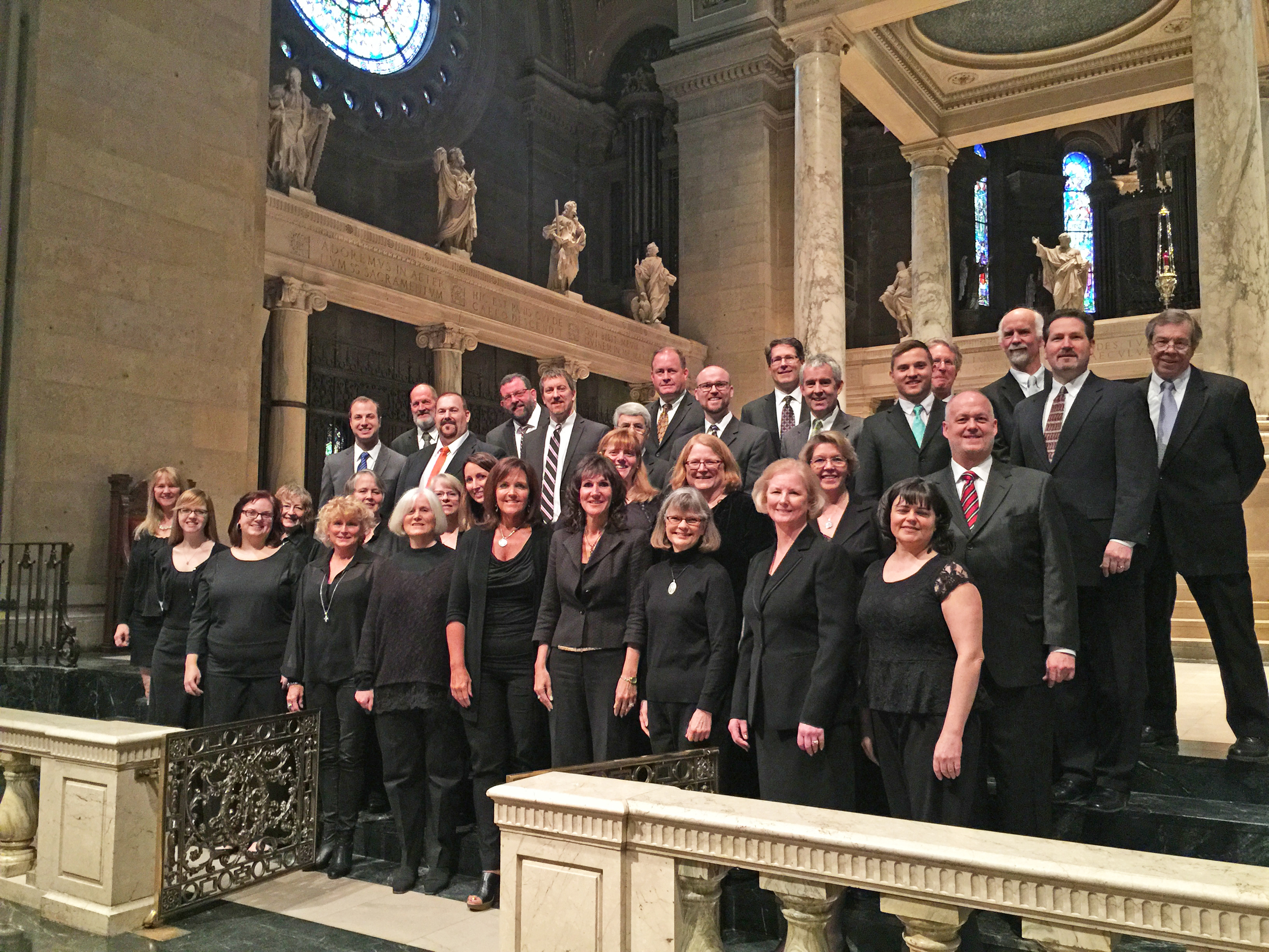 The Bemidji Alumni Choir at the Basilica of St. Mary, Minneapolis, 2015
