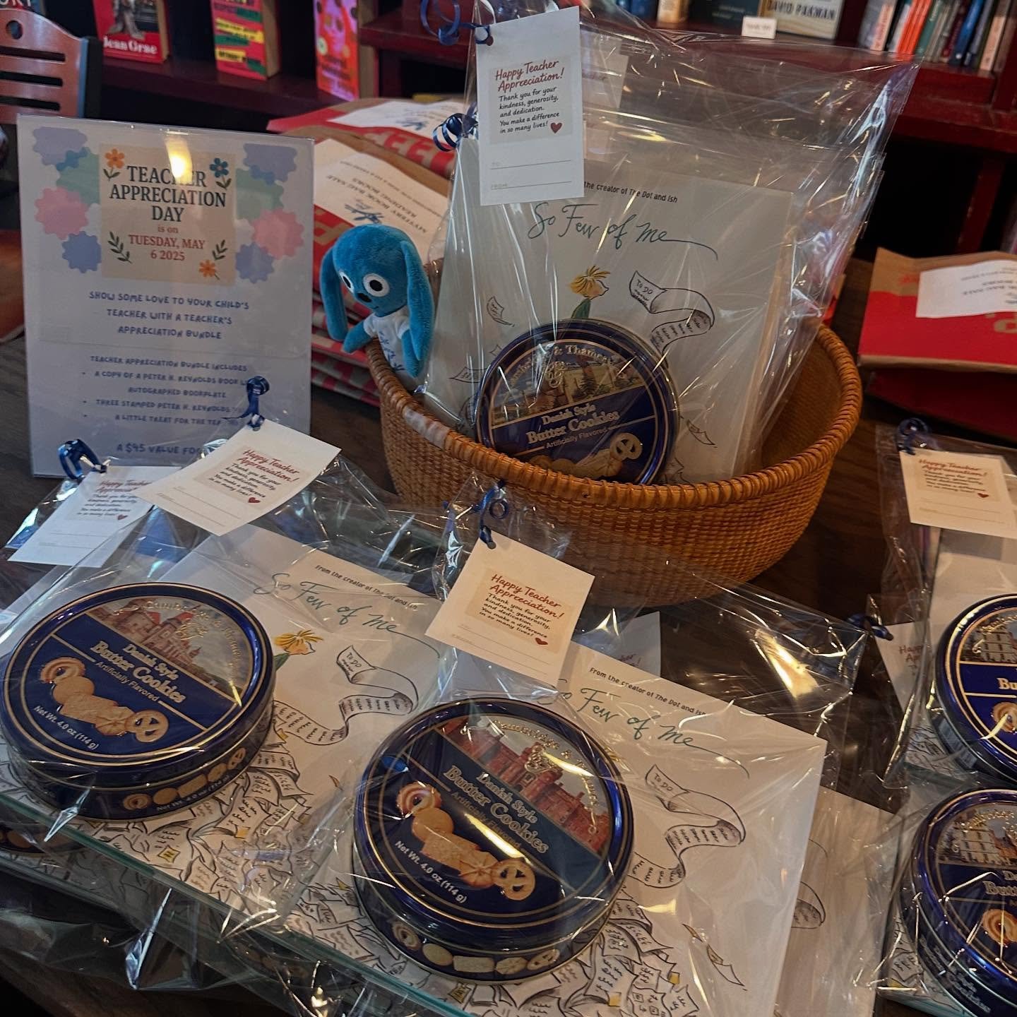 Teacher Appreciation Week! We’ve bundled together some treats and a book written by Peter H. Reynolds, reminding us all to slow down and save your life! We salute all of our teacher friends as the year begins to wind down! A gift certificate is