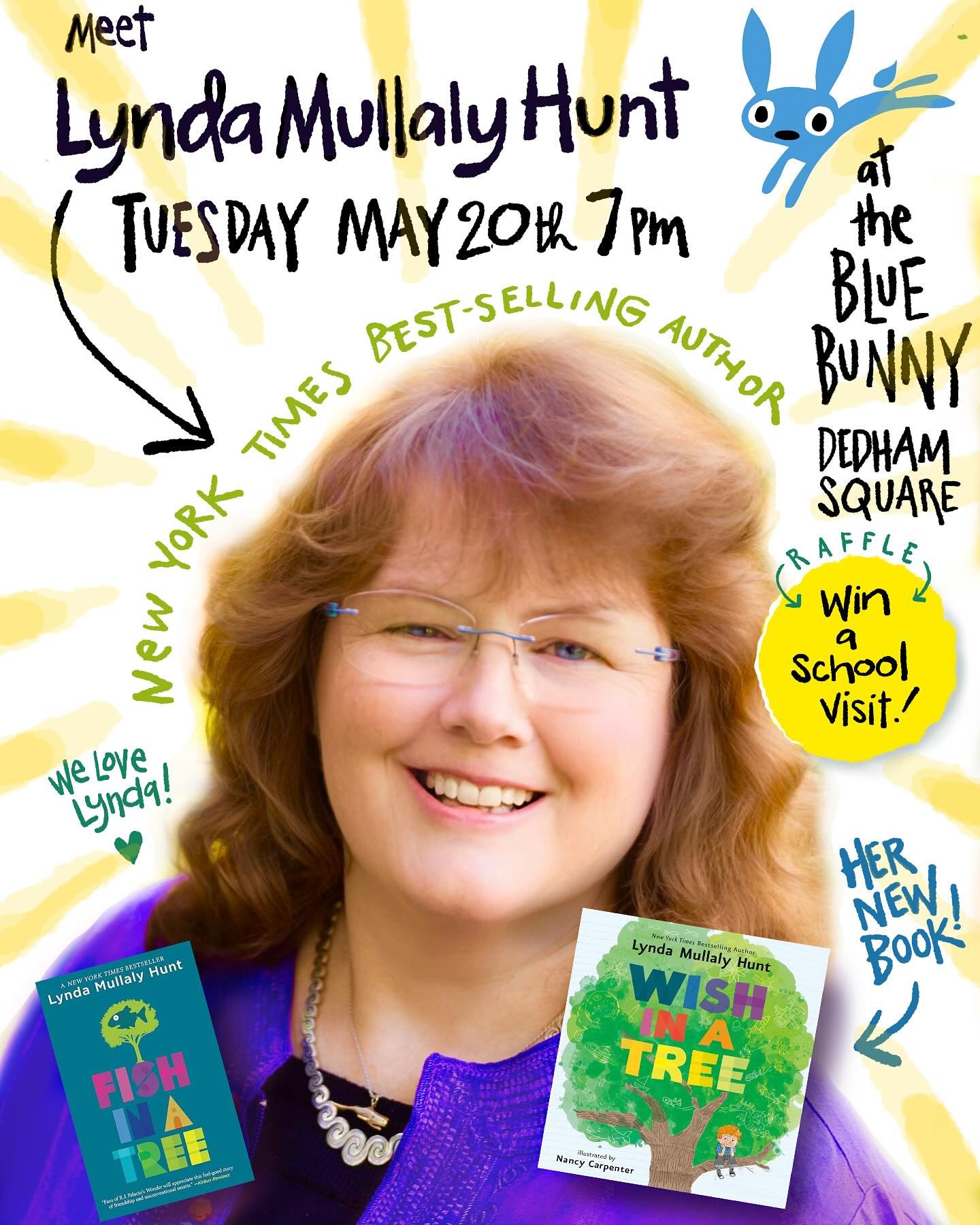 @lyndamullalyhunt is coming to our bookshop!!!! Mark your calendar! This will be a wonderful evening in our cozy book shop located in @dedhamsquare MA! Lynda‘s new book is fantastic, as well as her other New York Times bestselling award-winning