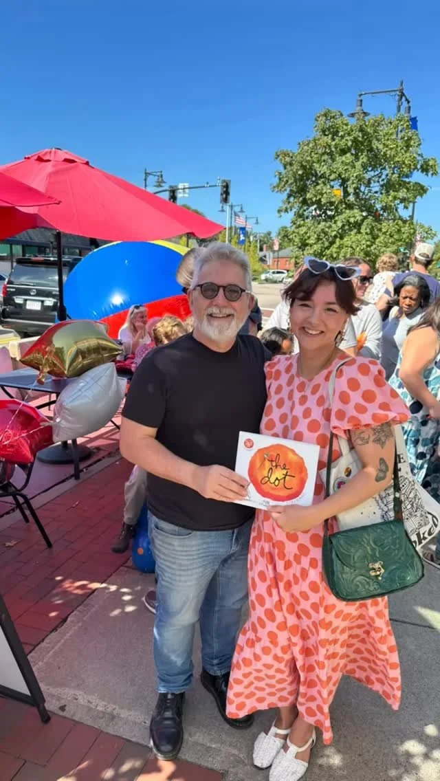 Thanks to all who hopped in to the Blue Bunny yesterday to celebrate #DotDay with us! The creativity was flowing! 😊🎨📚❤️
Thanks also to our neighbors at local businesses who participated!