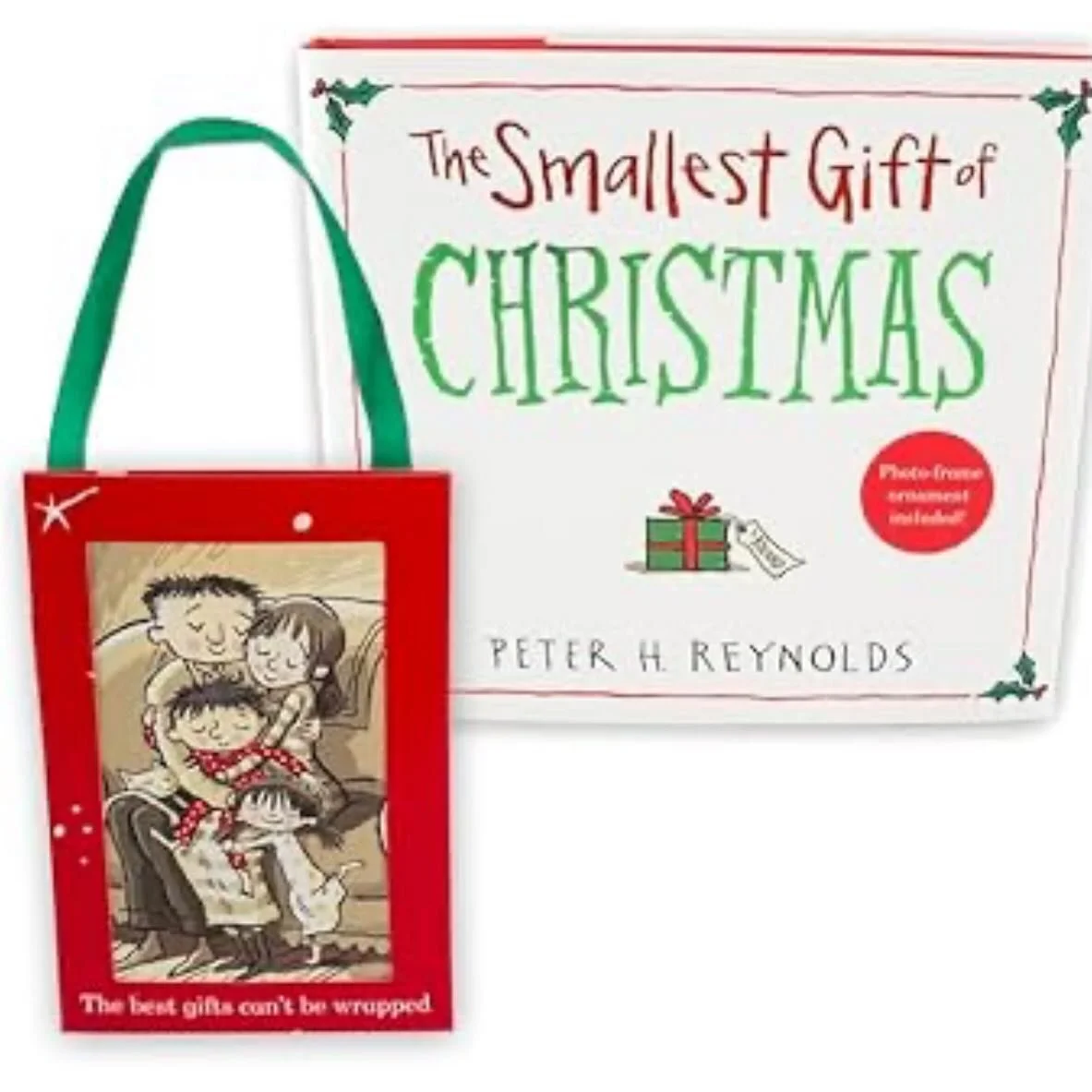 Did you know that this adorable little holiday book by @peterhreynolds also contains a free ornament in the inside back cover?