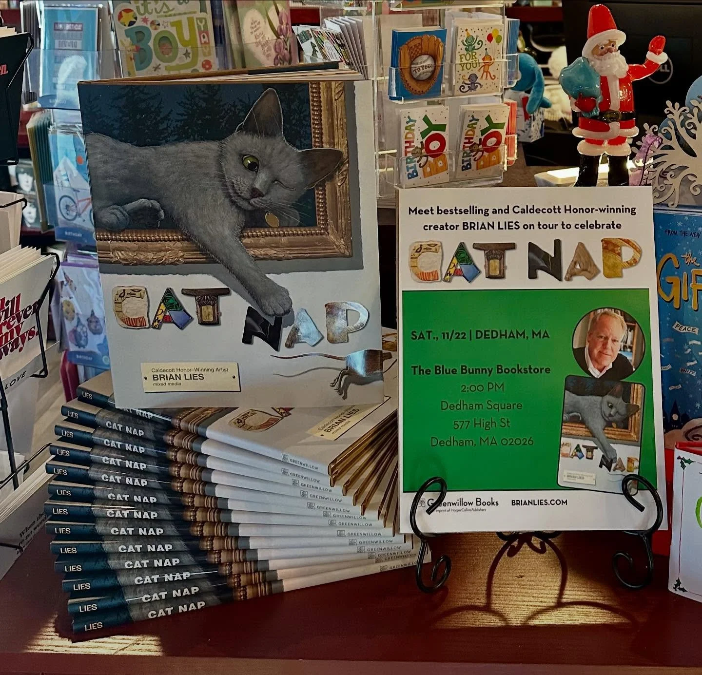 This Saturday, 11/22 at 2:00pm! 
Please join us in welcoming the amazing author/illustrator/creator Brian Lies for a Blue Bunny hosted book-signing at the @reynoldstlc !
We&rsquo;re excited to see Brian&rsquo;s thematically decorated car and the repl