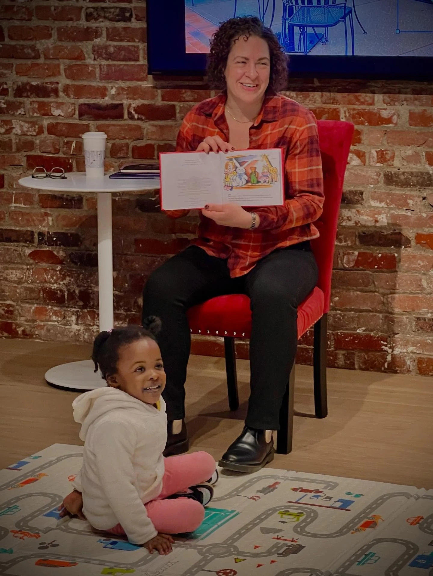 Happy to have Ms. Erica as our guest reader this week at Early Risers Storytime - hosted around the corner at TLC Studios &amp; Media Lab!