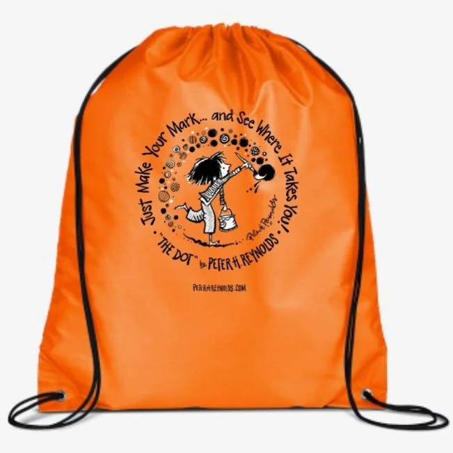 Our new tote feature features Vashti painting, bravely, designed by @peterhreynolds - this tote is free when you spend over $100 although if you show this post the tote is yours when you spend only $50 until January 10th!