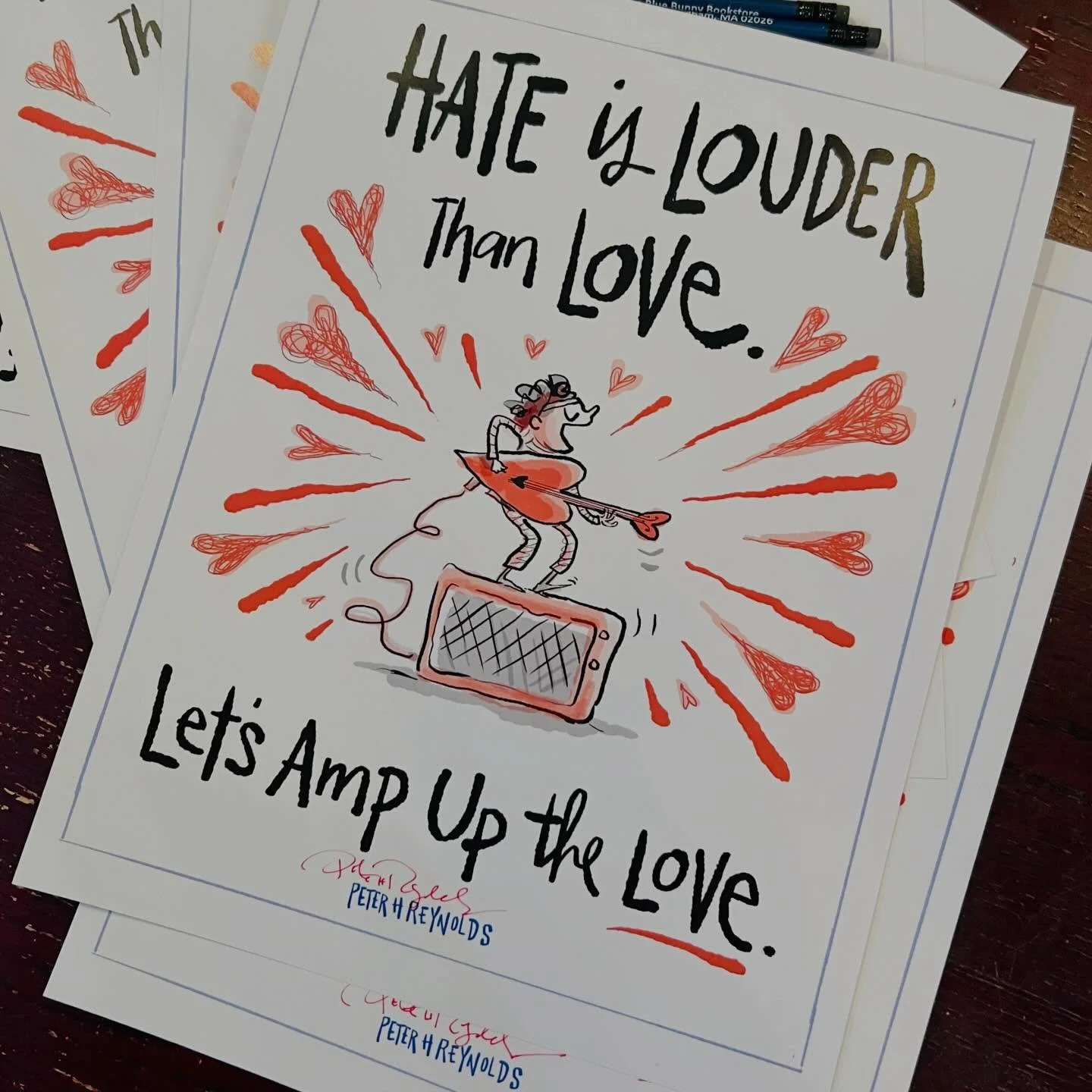 The new print is in! Designed by @peterhreynolds The first 100 prints are signed. Also available on PeterHReynolds.com