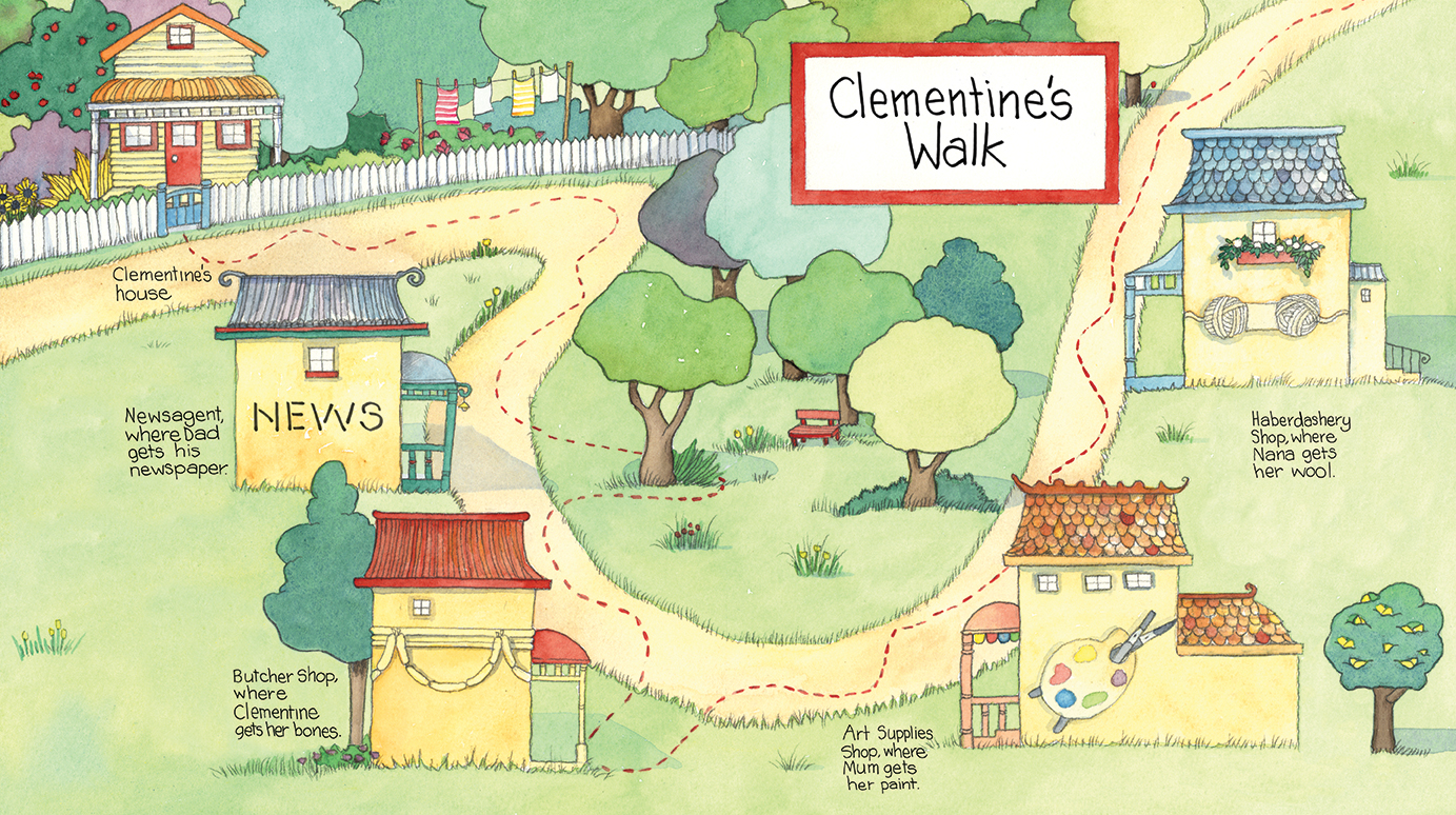 Map of Clementine's Walk