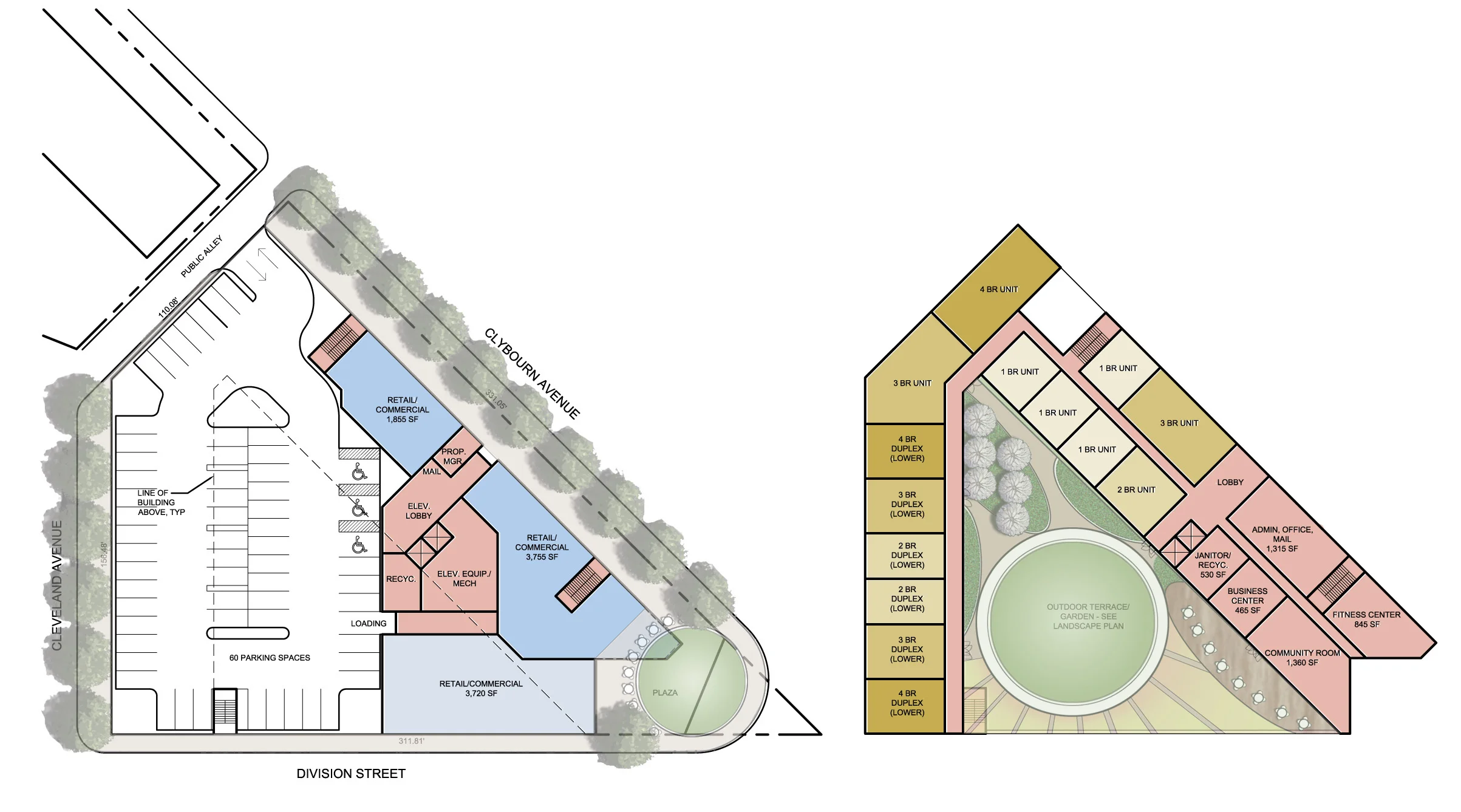 First and Second Floor Plans