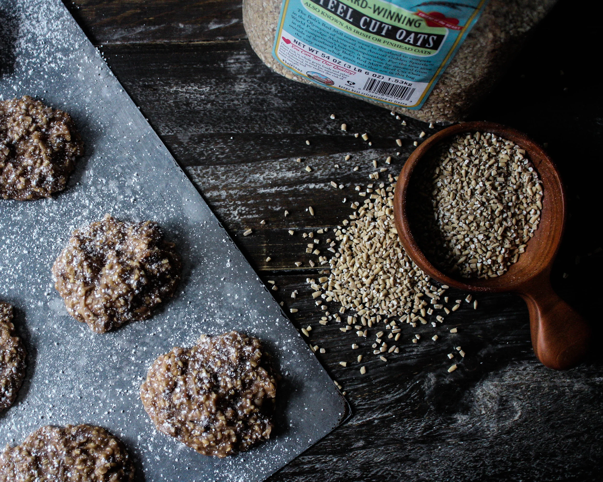 No Bake Cookies with Bob's Red Mill Steel Cut Oats — Brett F. Braley