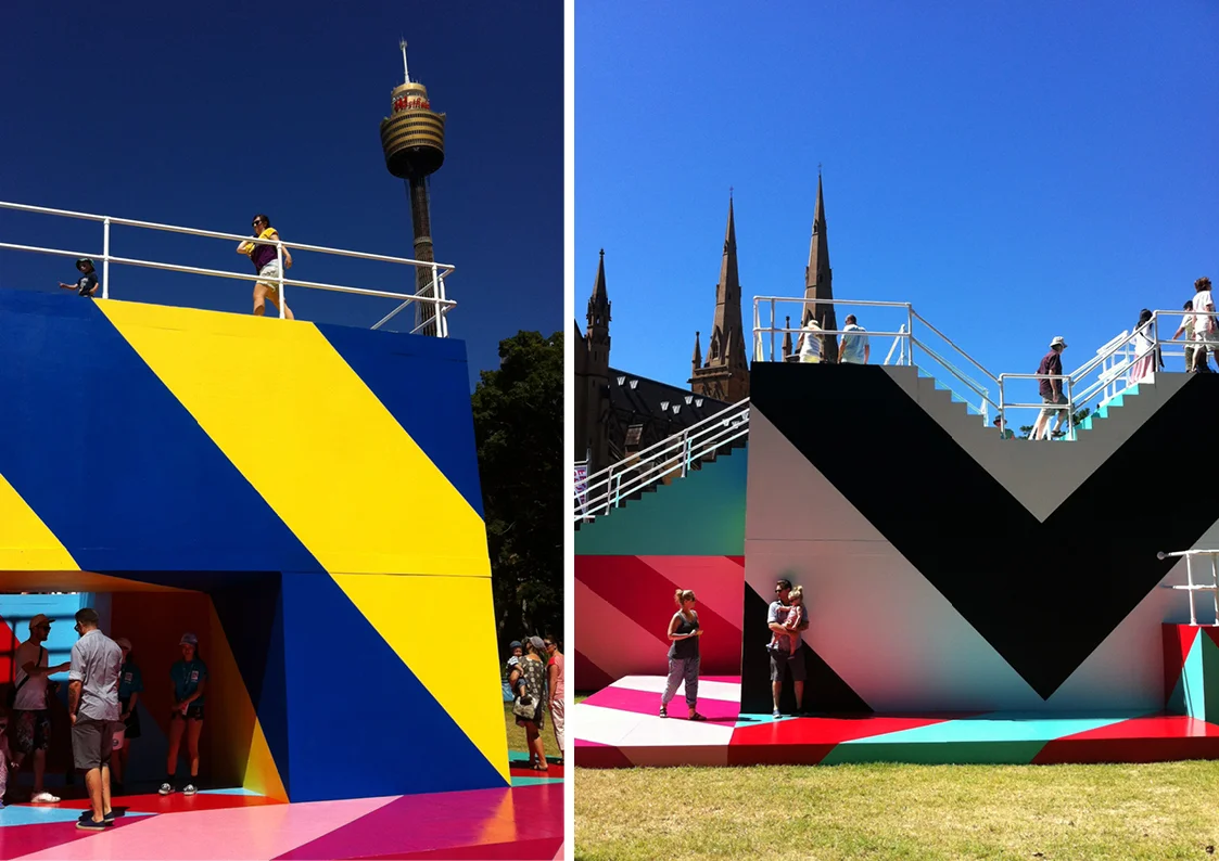 Image #5 'Higher Ground', a MaserArt installation as part of Sydney Festival 2015, Hyde Park