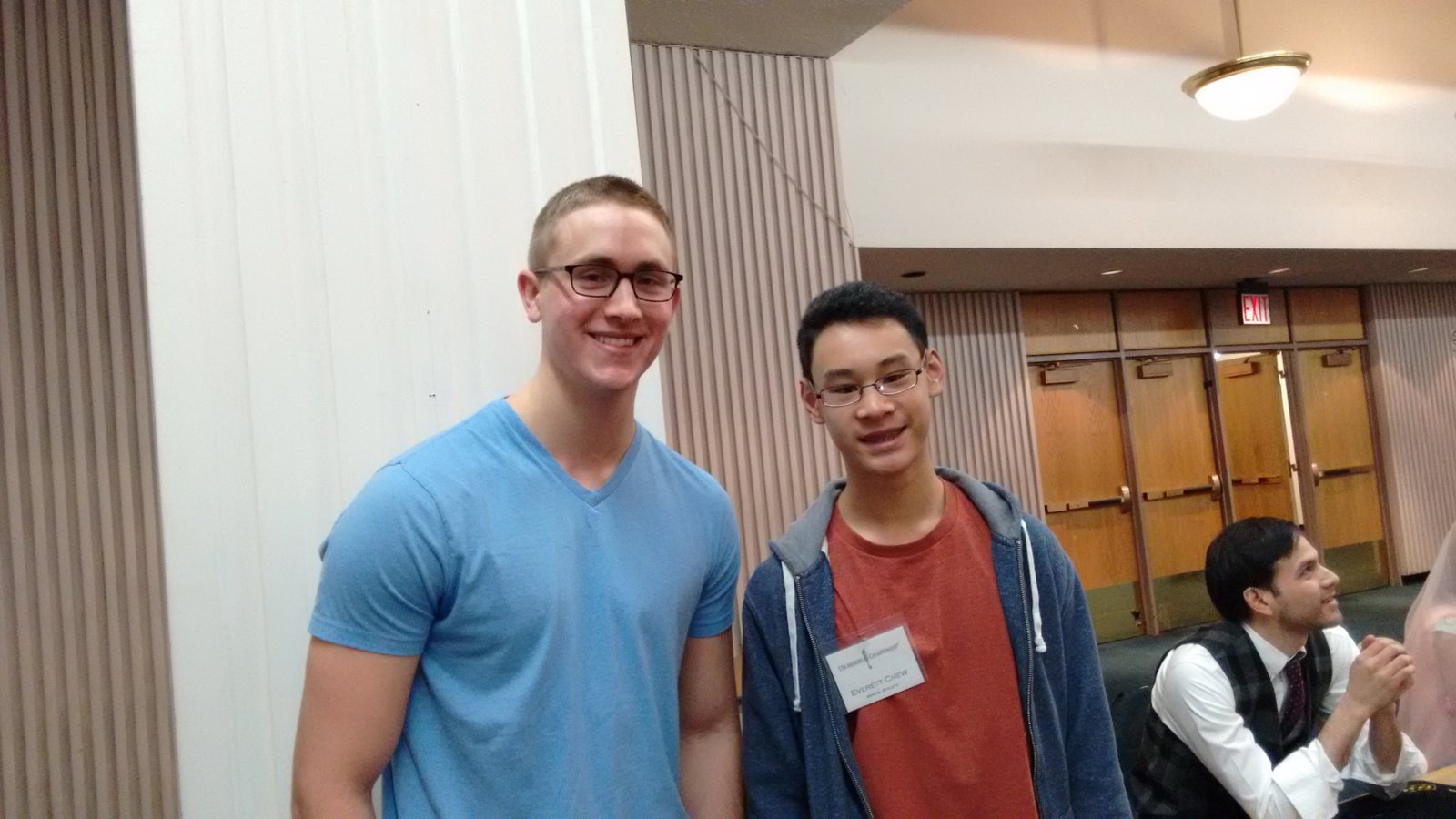 Everett and I at the 2015 USA Memory Championship