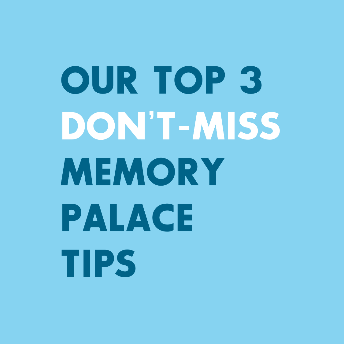 Step Up Memory Techniques and Memory Palaces for Students How to