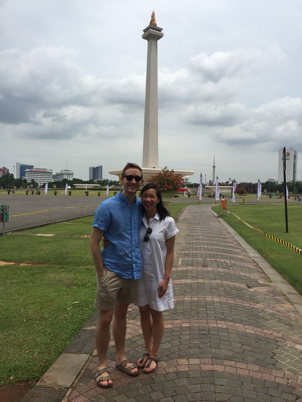 At the Indonesian National Monument