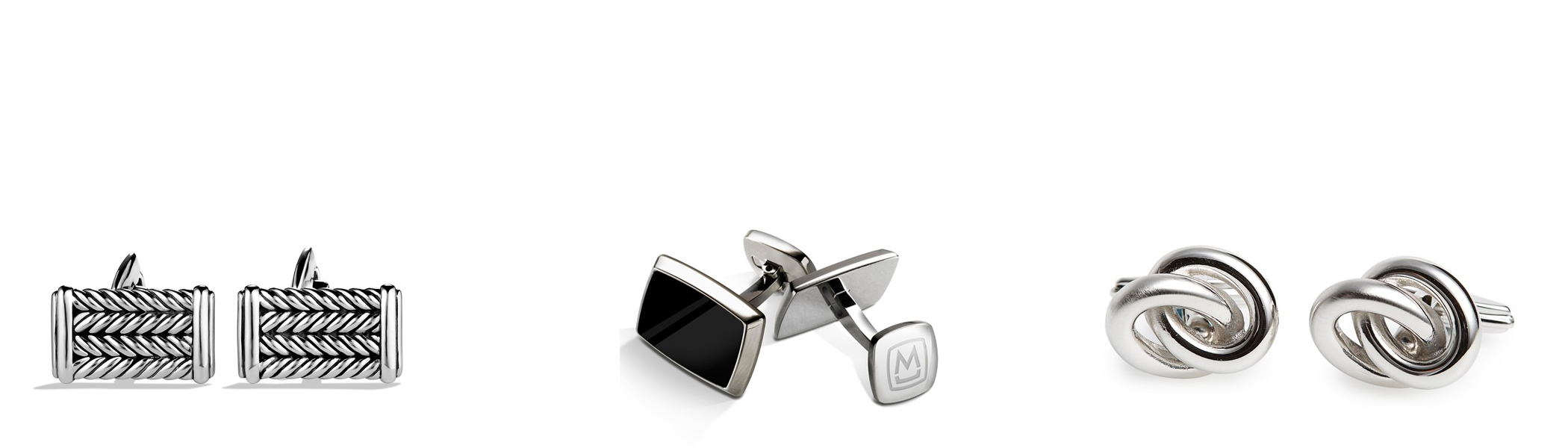 David Yurman Chevron - $350 M-Clip Enamel - $114.95 Lavin Loop Cuff - $145