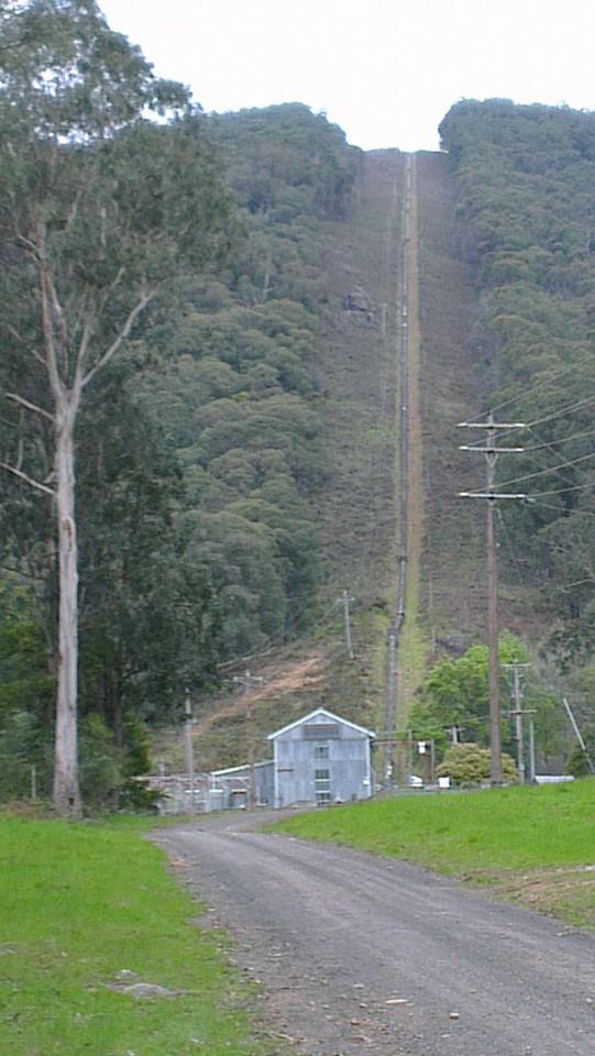 Rubicon power station and penstock. © David Sisson 2013.