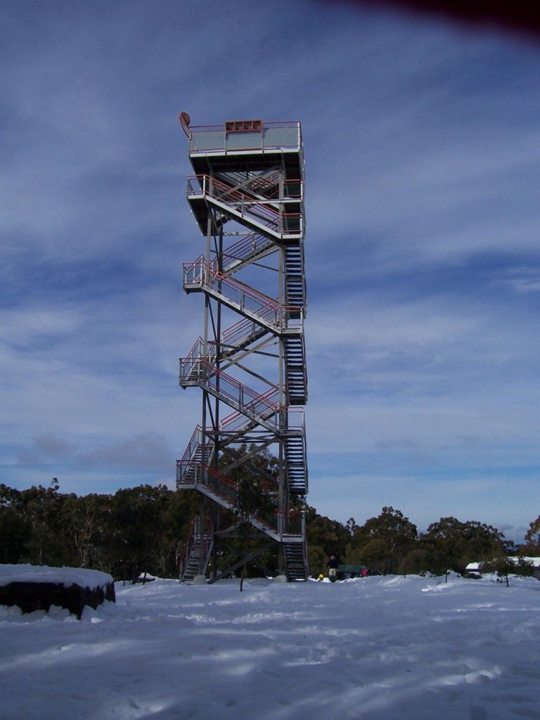 Donna Buang summit. This is the third tower on the site.© David Sisson 2007.