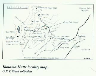 Map of Main Range developments in the 1950's. Scan a sharper image.
