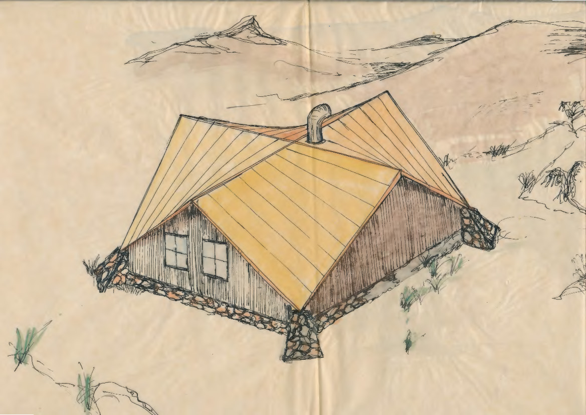 A second proposed design for MUMC Hut, © Peter Kneen. Used with permission.