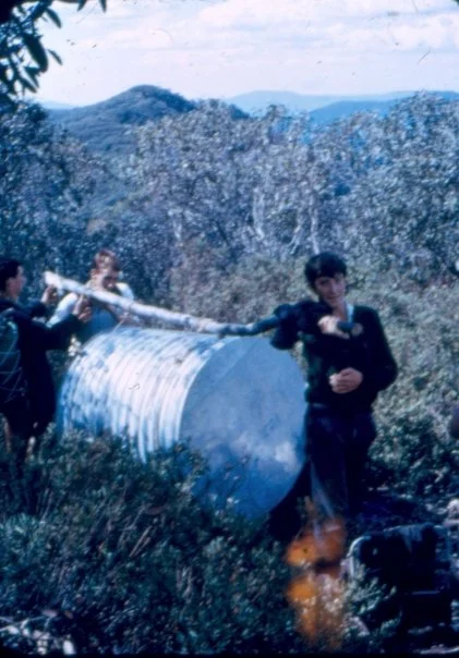 Transporting one of the tanks.