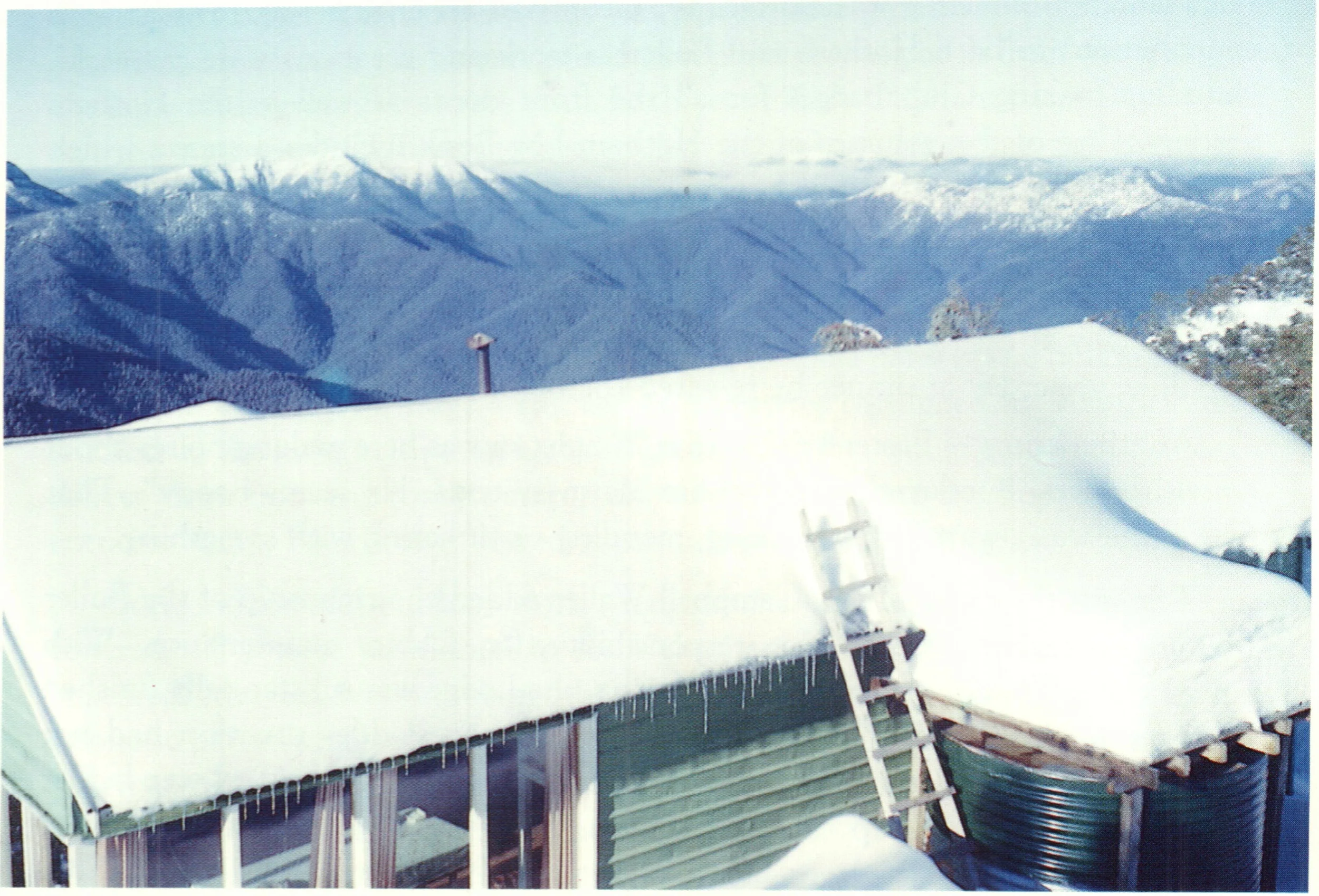 The USC's Donna Buang Cabin was moved to a scenic location on Mt Buller. Photo in 1953.