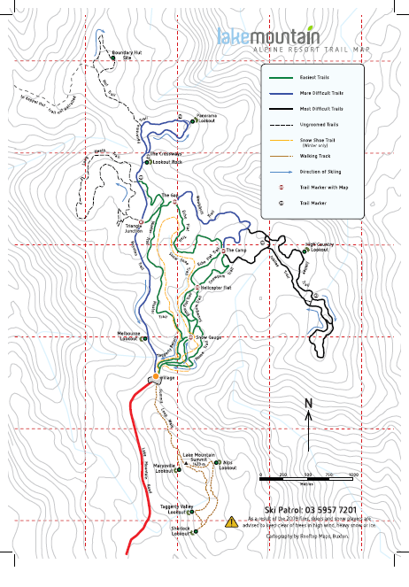2015 cross country ski trail map.