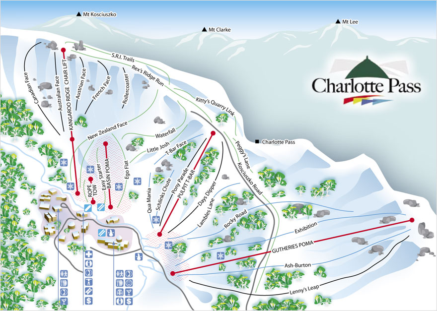 2000 -ish. Shows old logo and old rope tow