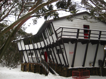 The distinctive 1HP Ski Club at Mt Hotham. Photo D.S.