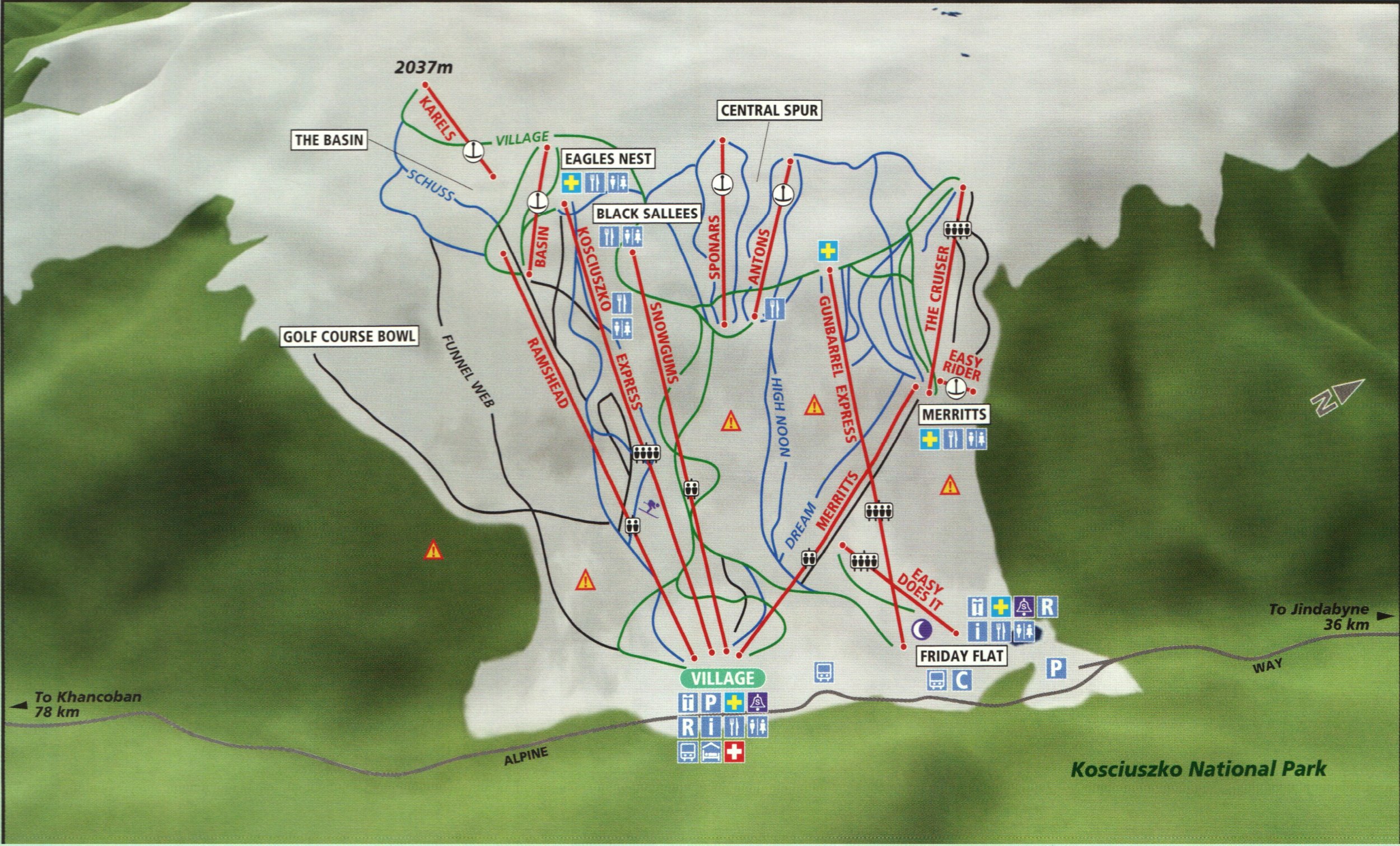 200 5 . Map from Robert Upe & Jim Darby. The snow guide to Australia and New Zealand . Explore Australia Publishing, 2005.
