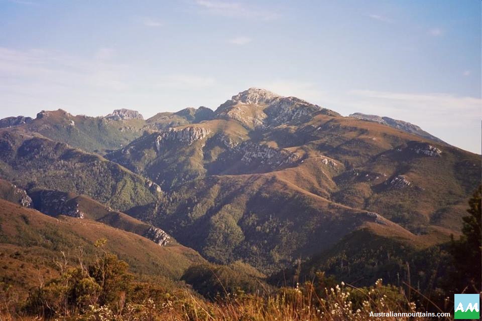 Frenchmans Cap from a ridge north of the Irenabyss. © David Sisson.