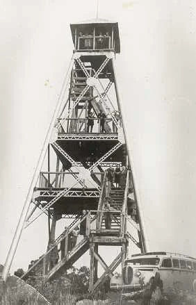 In summer buses transported tourists all the way to the summit observation tower.