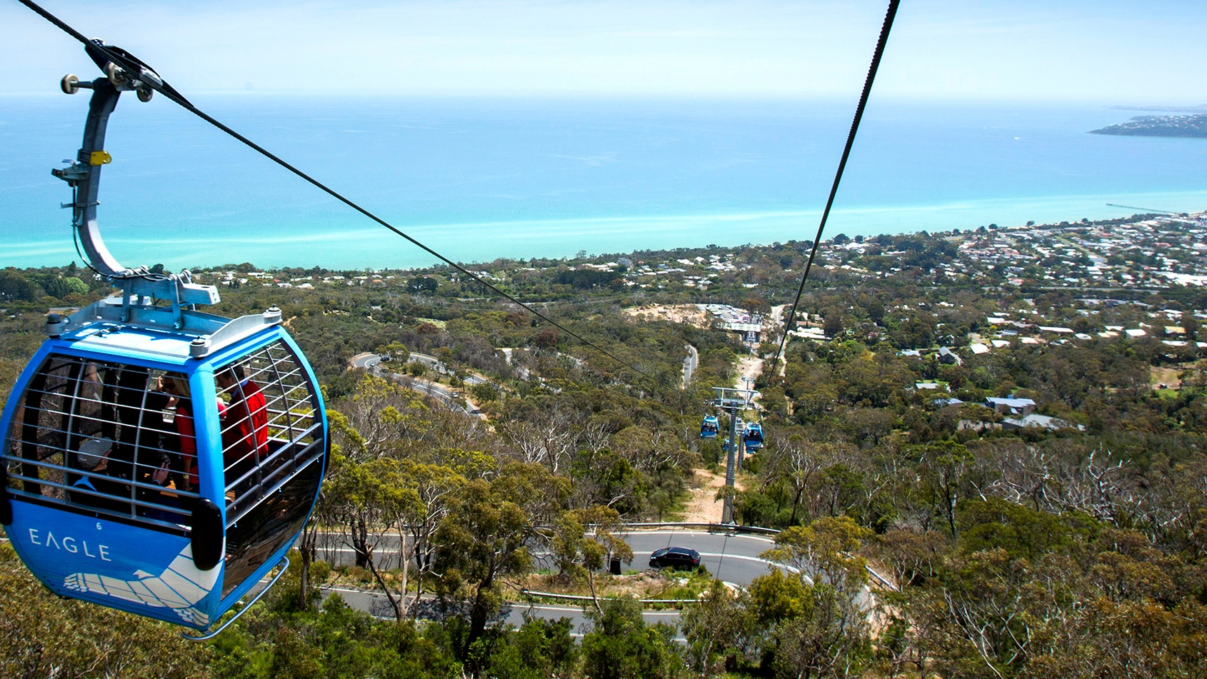 Arthurs Seat Eagle gondola on the Mornington Peninsula, Victoria.