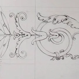 Dessin préparatoire.