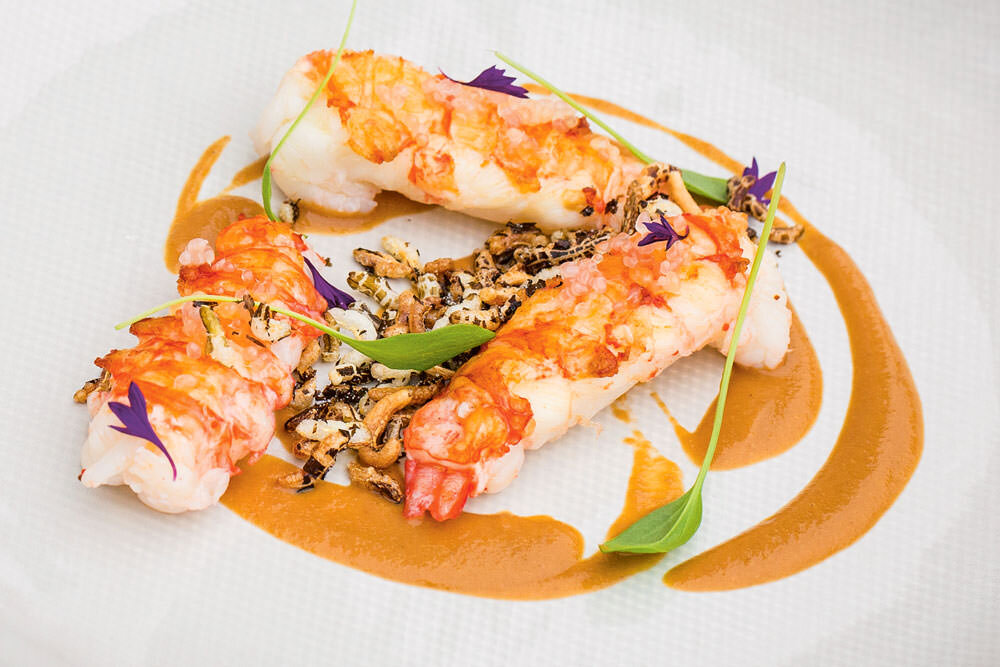 Galton Blackiston Langoustine Peanut Sauce