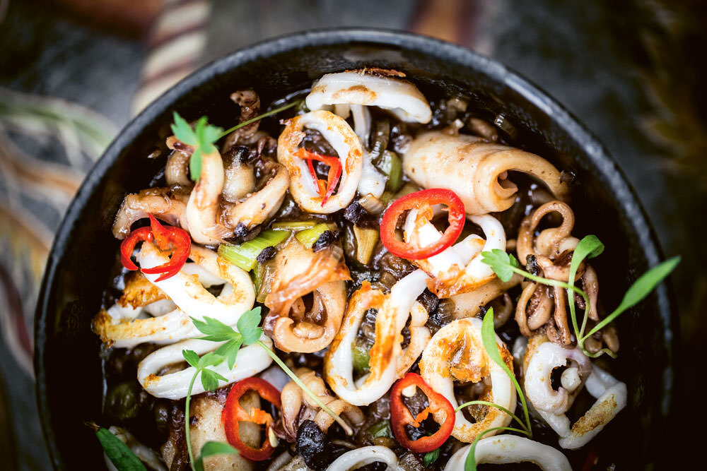 Galton Blackiston Squid Black Bean Sauce