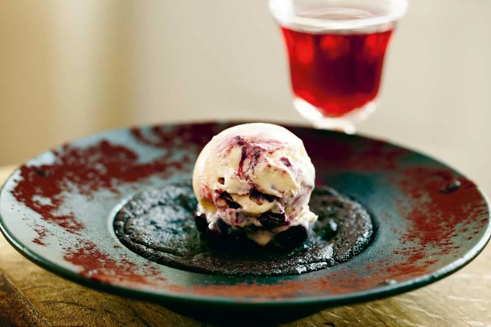 James Mackenzie On The Menu Chocolate Sloe Gin Pudding