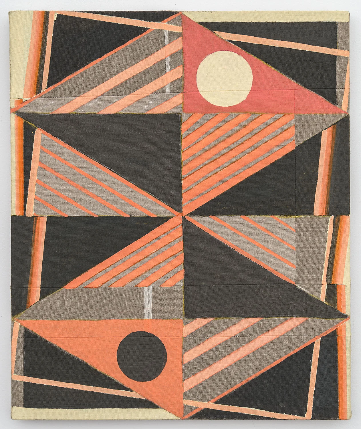 No. 44 (Like Electricity) , 2017 Acrylic on pieced and sewn linen 18 x 15 inches (45.7 x 38.1 cm)
