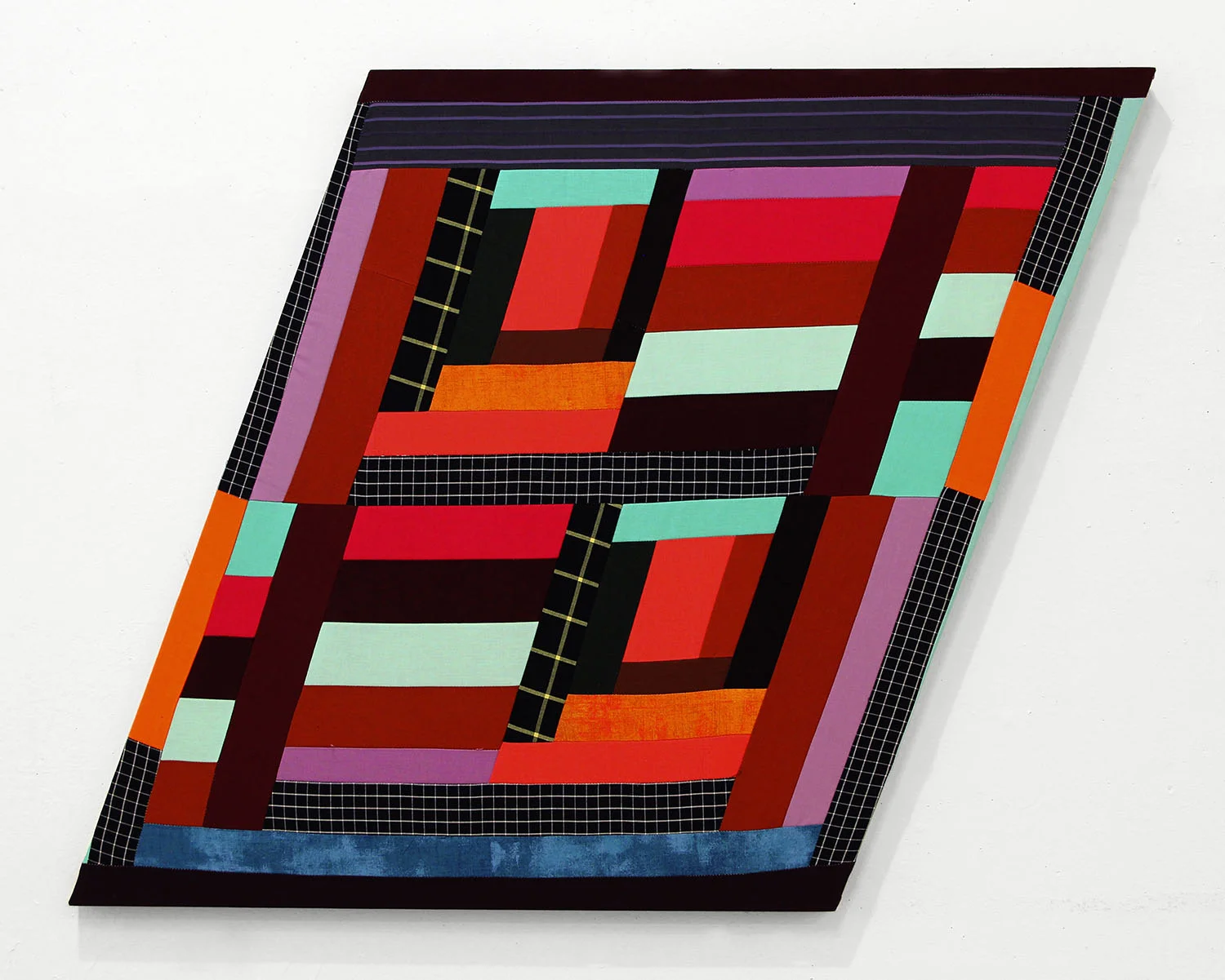 Chro Ho , 2018 Sewn cotton on shaped support 25 x 32 inches overall (63.5 x 81.3 cm overall)