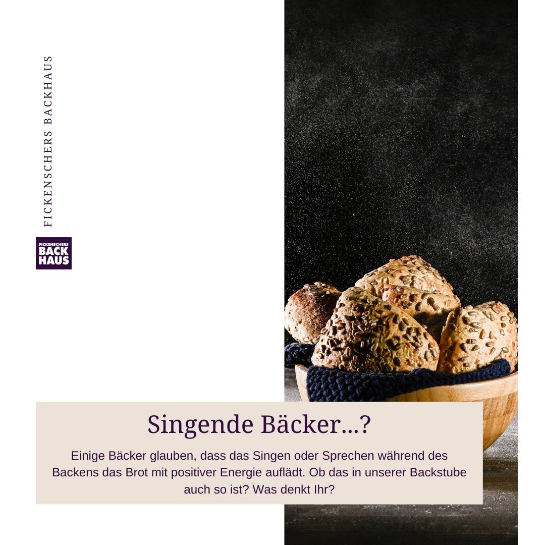 Wenn ihr bald schiefe Kl&auml;nge aus unseren Backstuben h&ouml;rt, dann bitte nicht wundern! Wir probieren da was aus... denkt ihr es klappt? 🤣

#fickenschersbackhaus #traditionsb&auml;ckerei #backhaus #b&auml;ckerliebe #m&uuml;nchberg #hofsaale #s