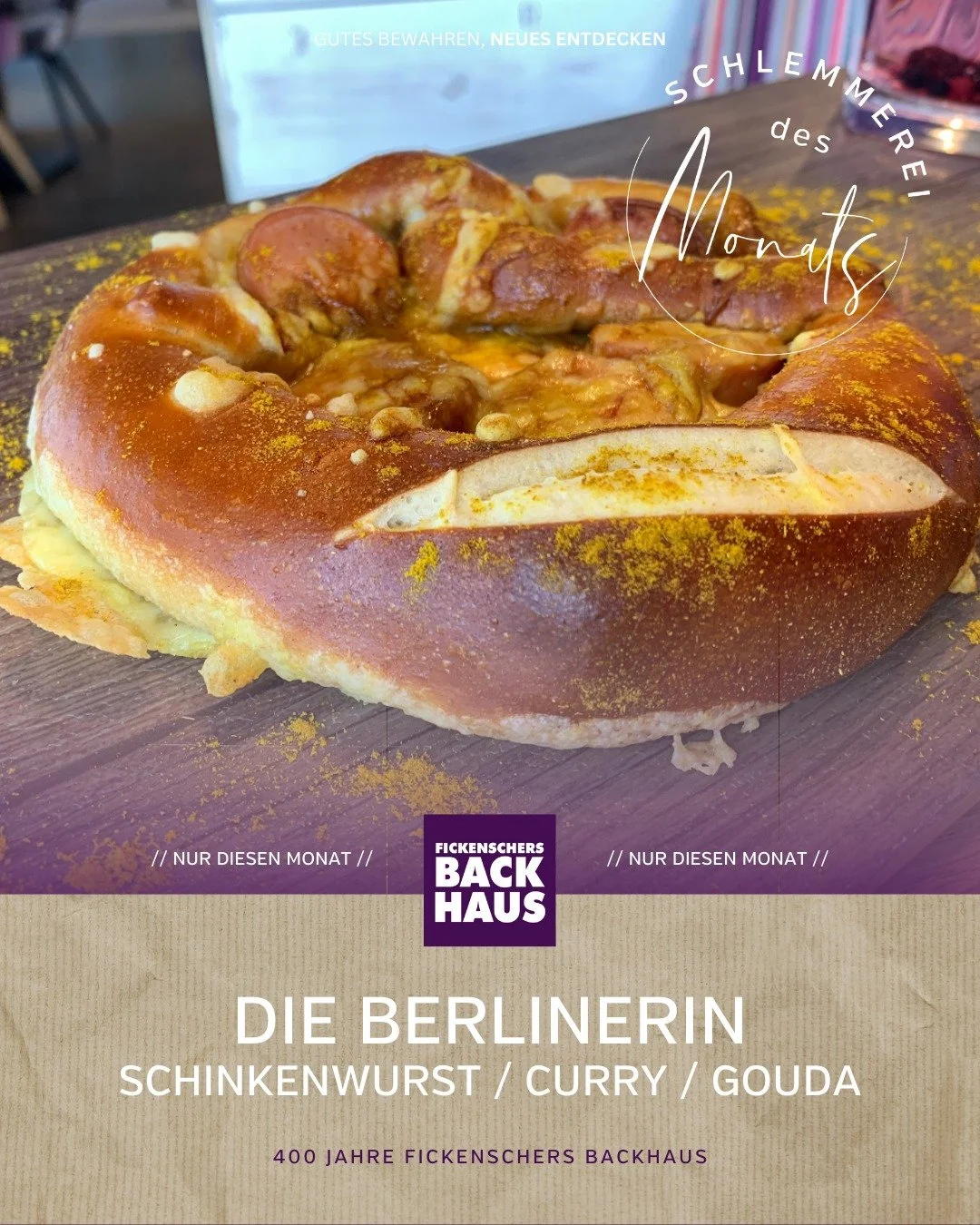 Curry trifft Gouda. Schinkenwurst trifft Ofenfrische. 🔥💛
Unsere &bdquo;Berlinerin&ldquo; ist herzhaft, w&uuml;rzig und alles andere als gew&ouml;hnlich. Ein echtes Statement f&uuml;r alle, die es deftig lieben. Aber aufgepasst: Diese Schlemmerei de